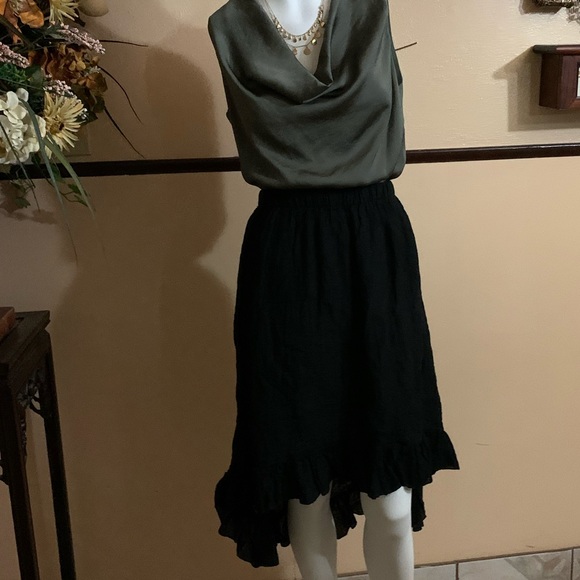 linen ruffle skirt Goddess Gear 100% organic - Picture 2 of 5